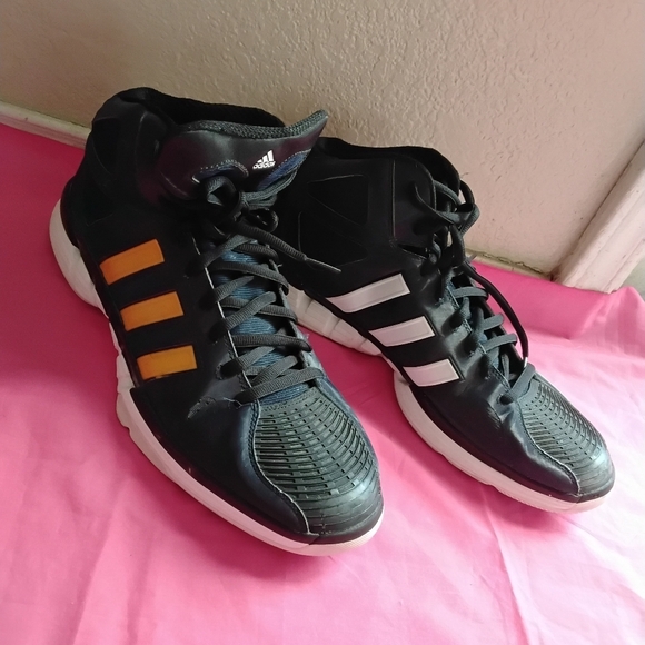 adidas Other - Adidas Men's Black Sneakers with Orange and White Stripes